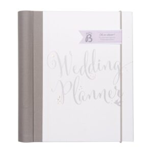 Busy B 4443 Bride to B Script Wedding Planner - perfect engagement gift with checklists, pockets and an undated planning countdown.