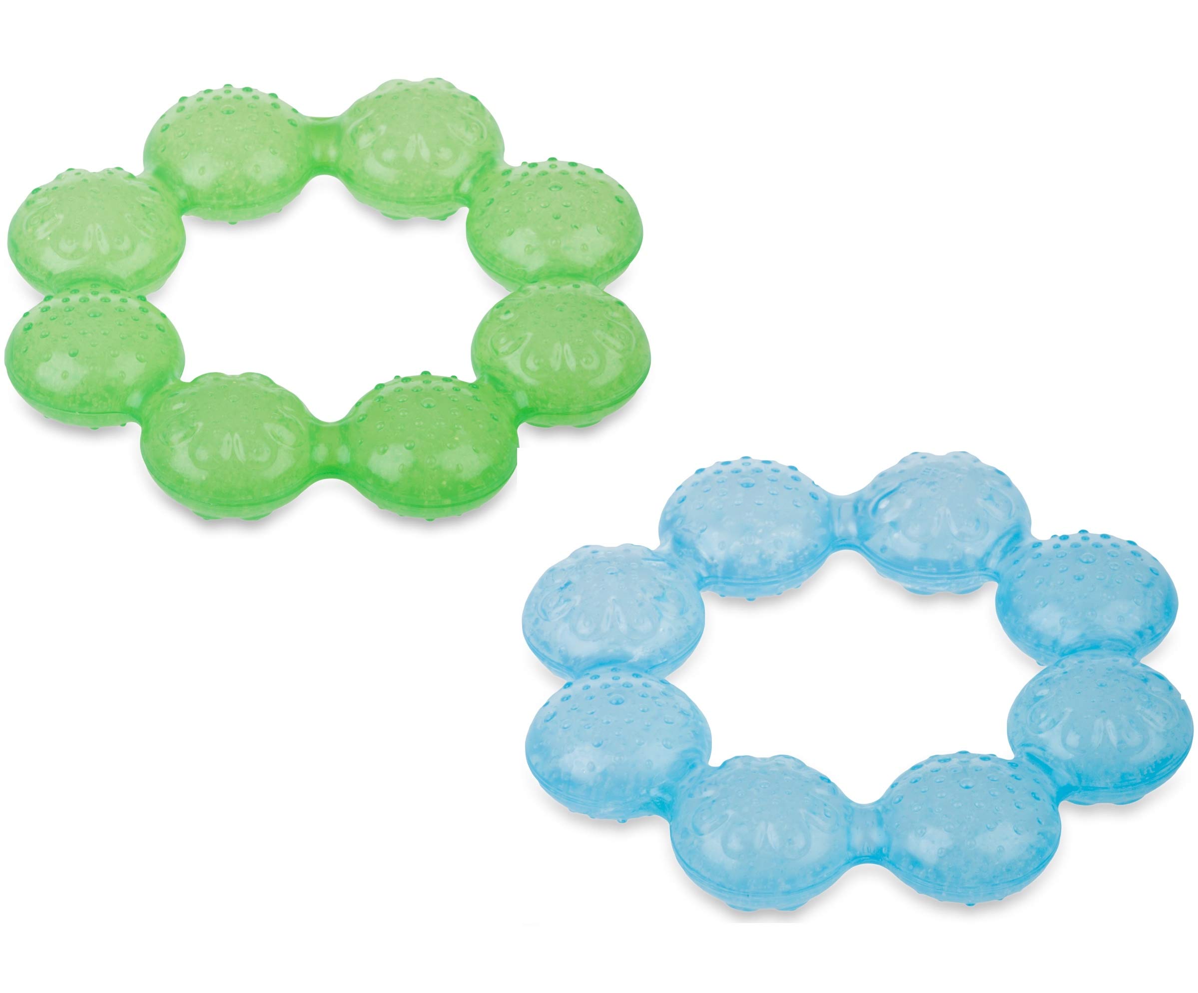 Nuby IcyBite Soothing Ring Teether 2pk - Colors May Vary