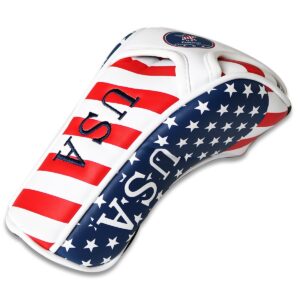 Craftsman Golf Stars & Stripes American USA US Flag Fairway Wood Headcover Head Cover Replacement for Taylormade Callaway Mizuno Cobra Ping Adams Etc.