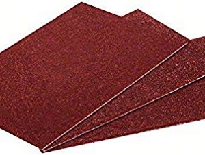 Bosch 2609256D33 Sheet Set for OMT (oscilating Multi-Tool) Profile Sanding Plate AUZ 70 G, Red