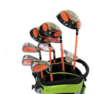 Droc - Dimond Series 9 Pieces Golf Club Set and Golf Bag Age 9-12 Boys Right Handed