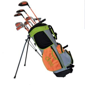 Droc - Dimond Series 9 Pieces Golf Club Set and Golf Bag Age 9-12 Boys Right Handed