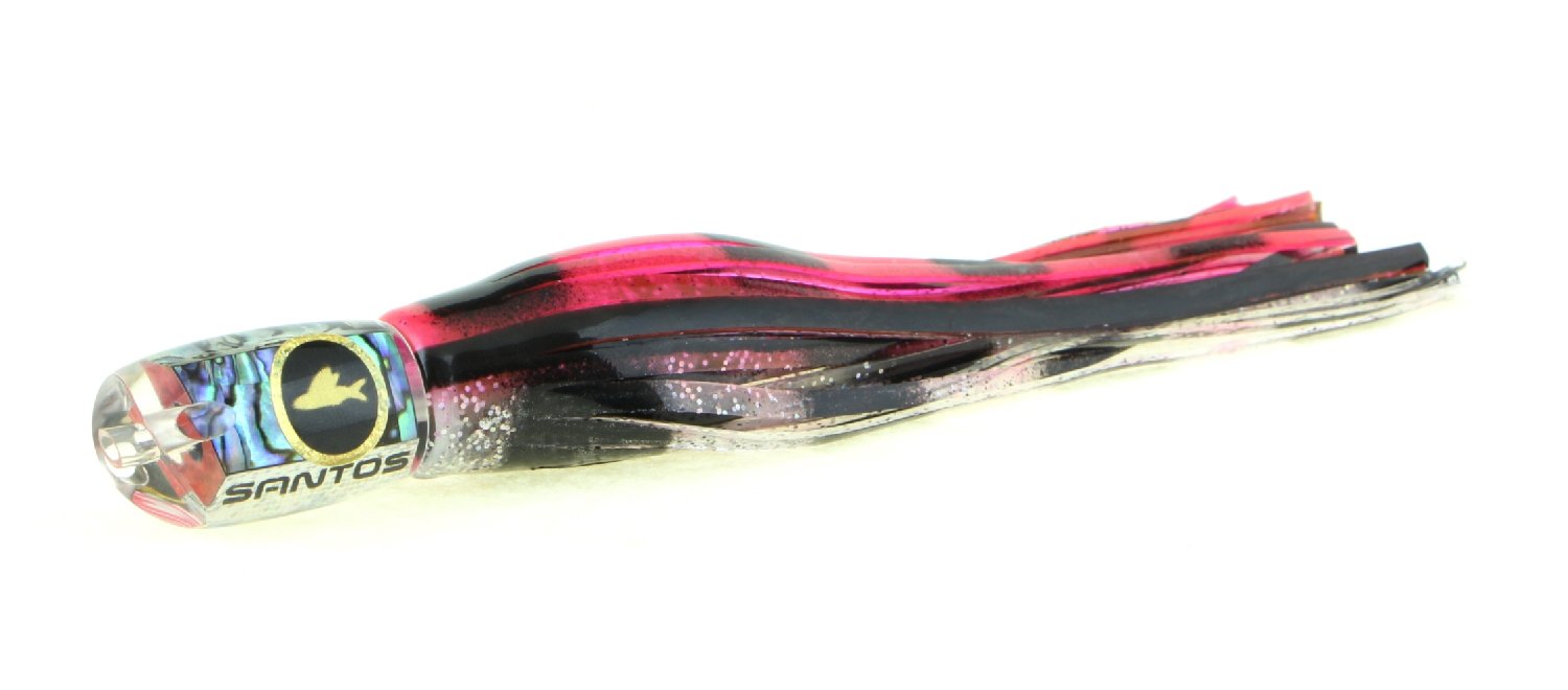 Santos Tournament Grade Tackle Caledonian Magna Offshore Big Game Trolling Lure, Pink Bar