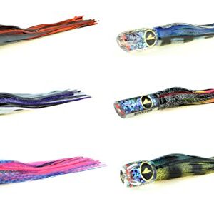 Santos Tournament Grade Tackle Marlin Offshore Big Game Trolling Lure Pack, Black/Blue