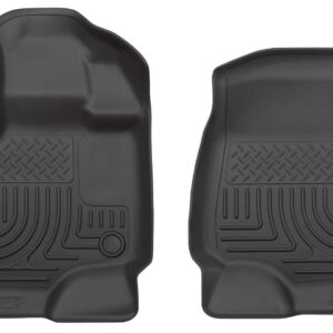 Husky Liners - Weatherbeater | Fits 2015 - 2024 Ford F-150 SuperCrew/SuperCab (Includes 22 - 24 Lightning Model) - Front Liners - Black, 2 pc. | 18361