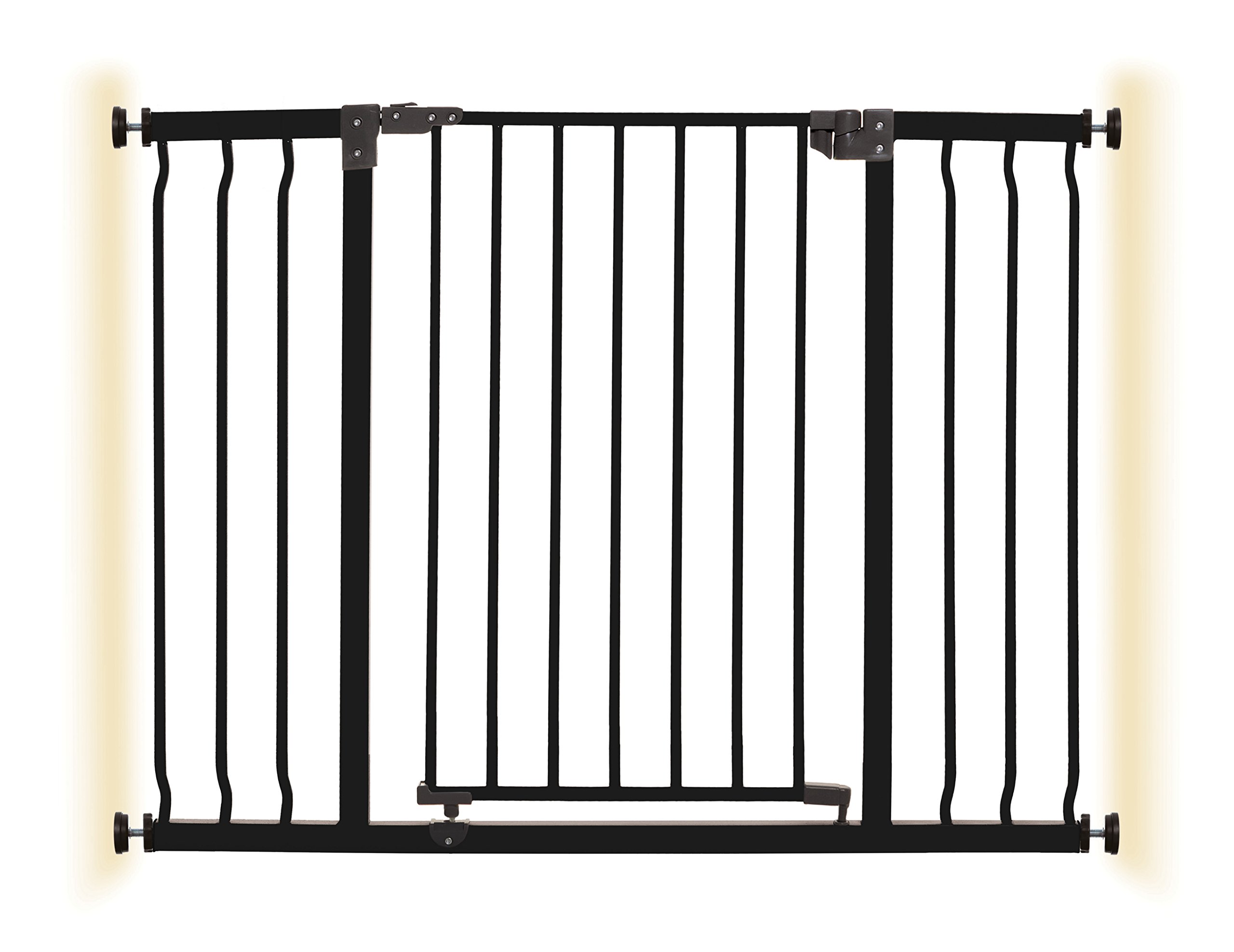 Dreambaby Liberty Security Baby Safety Gate - with Smart Stay Open Feature - Fits Openings 39-42 inches Wide - Black - Model L920BB