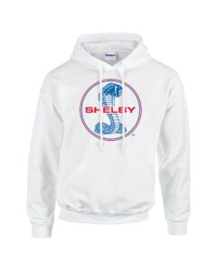 ford mustang shelby cobra hooded sweatshirt blue and red hoodie hood racing performance tough muscle car design-white-xxxl