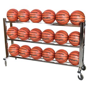 champro monster steel ball cart silver, 41" x 17" x 41"