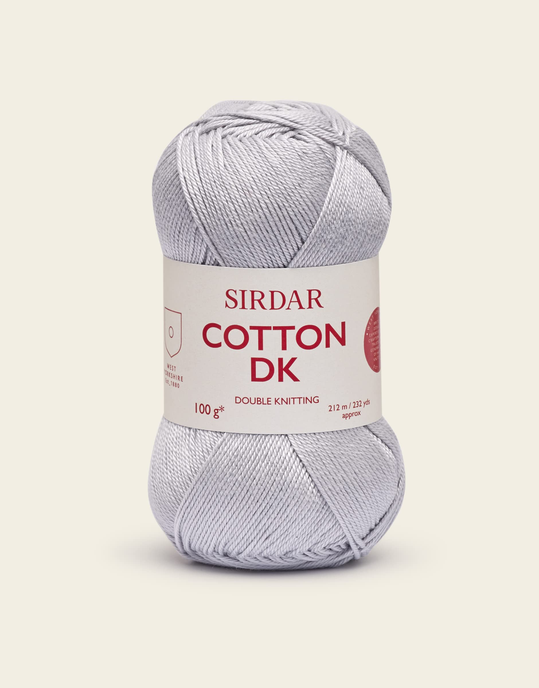 Sirdar Cotton DK 100g - 520 Grey Dawn by Sirdar