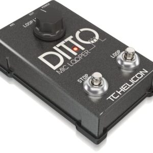 TC Helicon DITTO MIC LOOPER Easy to Use Two-Button Looper Pedal for Vocals and Acoustic Instruments