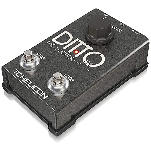 TC Helicon DITTO MIC LOOPER Easy to Use Two-Button Looper Pedal for Vocals and Acoustic Instruments