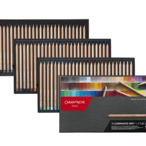 Caran d'Ache Luminance 6901 Clr Pncl Set 76 Artist Rng