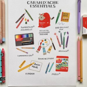 Caran d'Ache Luminance 6901 Clr Pncl Set 76 Artist Rng