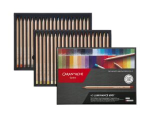 caran d'ache luminance colored pencil set of 40 (6901.740)