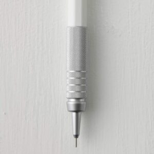 Muji 18617371 Low Center of Gravity Mechanical Pencil, White, 0.4 x 0.4 x 5.8 inches (11 x 9 x 147 mm), Lead Diameter 0.01 inches (0.3 mm)