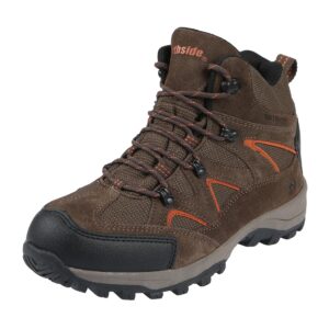 northside men's snohomish hiking boot,bark/orange,10 m us