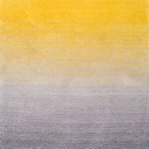 nuLOOM Handmade Ombre Shag Area Rug, 8x10, Yellow