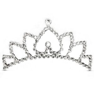 Butterfly Craze Princess Crown Comb Mini Tiara for Kids - Ideal for Wedding Entourage like Flower Girls, Add a Touch of Royalty to Your Child's Birthday Party, Perfect for Dress Up, Pretend Play