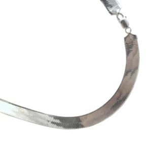 josco 11.5mm herringbone sterling silver necklace. 925 italian chain. 16,18,20,22,24,30 inches (30 inches)