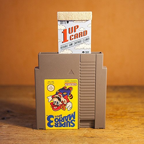 1UPcard Video Game Cartridge Cleaning Kit | 3 Pack of Cards with Cleaning Fluid | Compatible With Nintendo, Super NES, Sega Genesis, N64, Gameboy, Atari & More