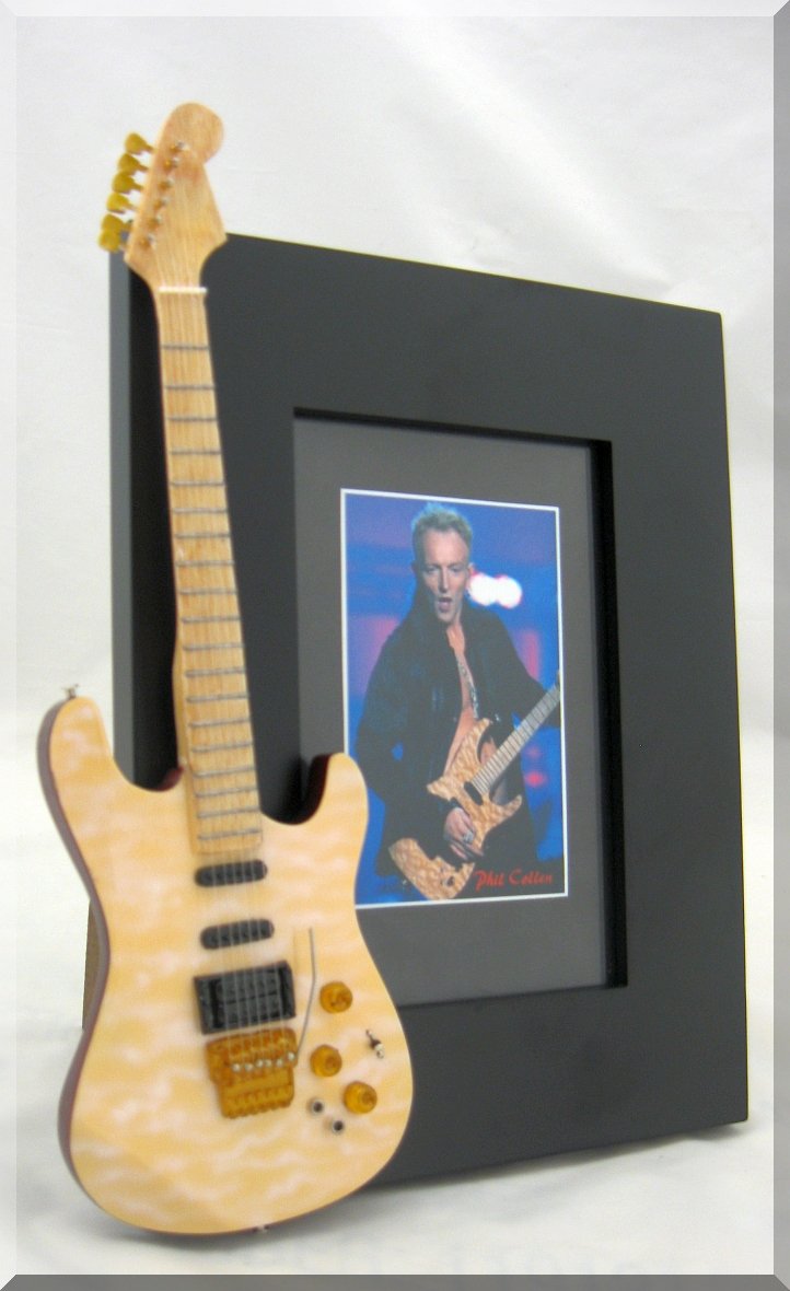 PHIL COLLEN Miniature Guitar Frame Def Leppard