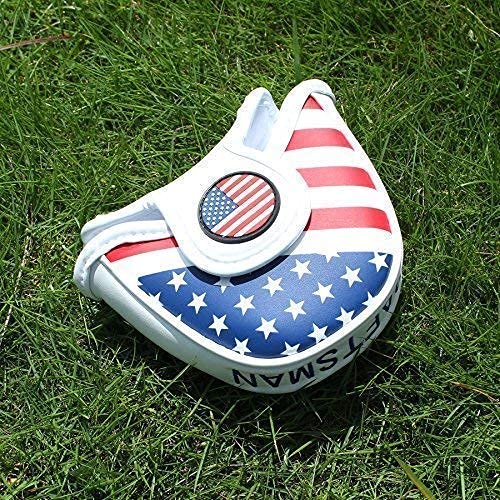 Craftsman Golf USA America Mallet Putter Cover Headcover for Scotty Cameron Odyssey (for Heel Shaft)