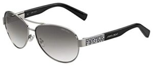 jimmy choo women's baba/s palladium/grey mirror silver