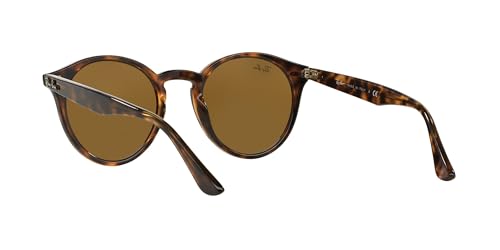 Ray-Ban RB2180 Round Sunglasses, Light Havana/Dark Brown, 49 mm