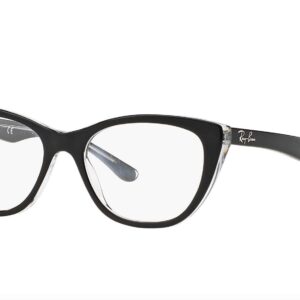 Ray-Ban RB5322-2034 Eyeglass Frame Black,Transparent 53mm