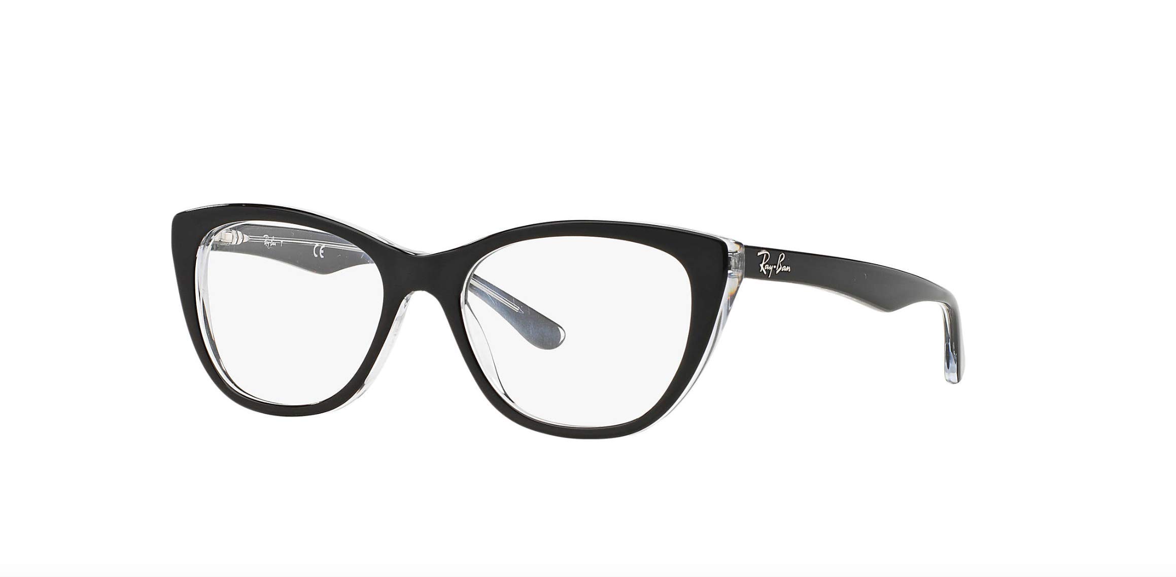 Ray-Ban RB5322-2034 Eyeglass Frame Black,Transparent 53mm