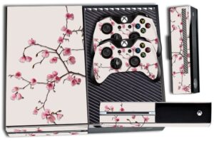 247 skins graphics kit sticker decal compatible with xbox one and wireless controllers - cherry blossoms