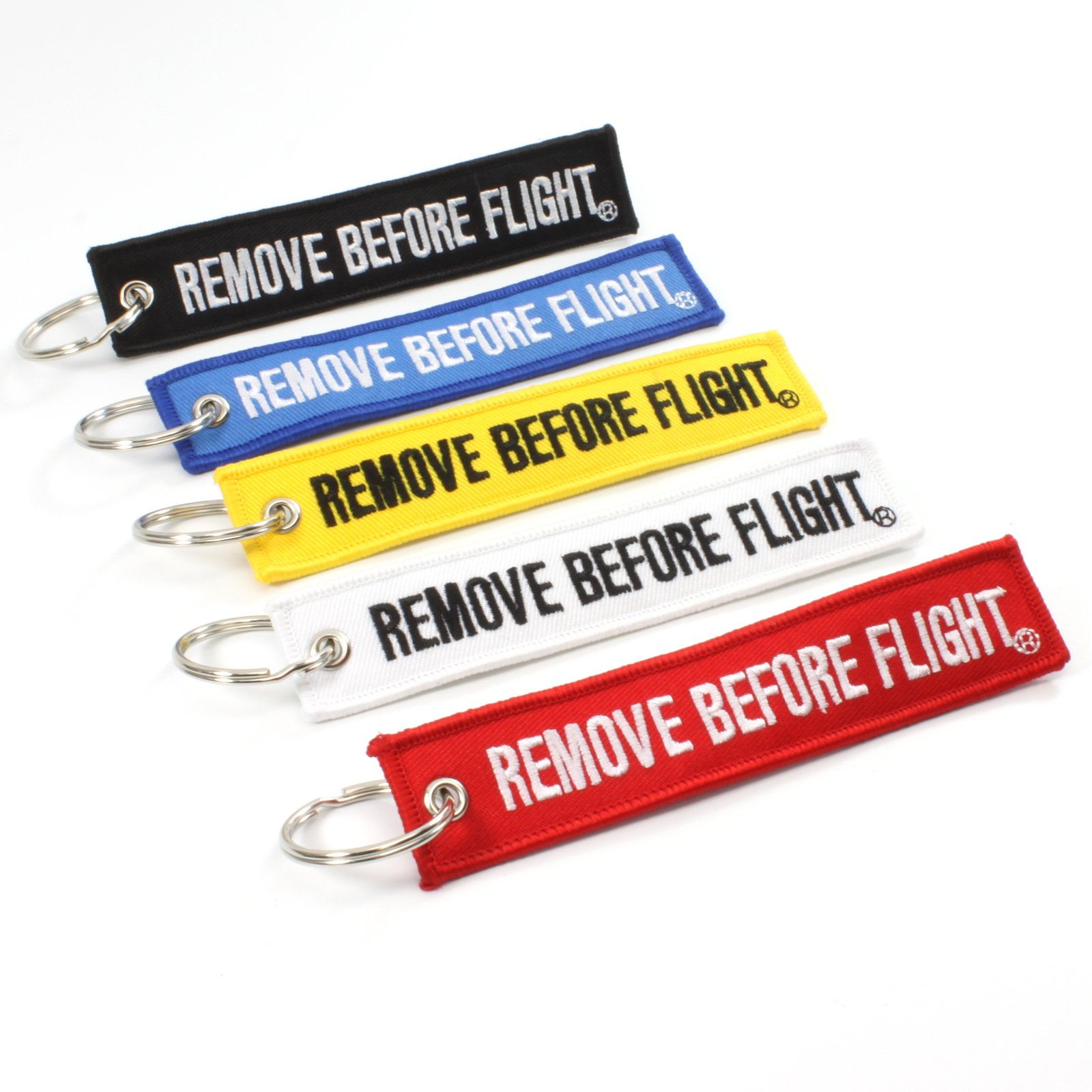 Rotary13B1 - Remove Before Flight MULTI COLOR 5 Pack Key Chains