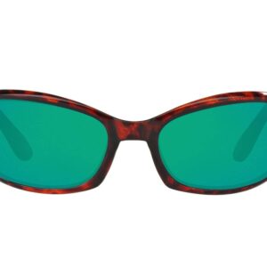 Costa Del Mar Mens Harpoon Oval Sunglasses, Tortoise/Copper Green Mirrored Polarized-580P, 62 mm