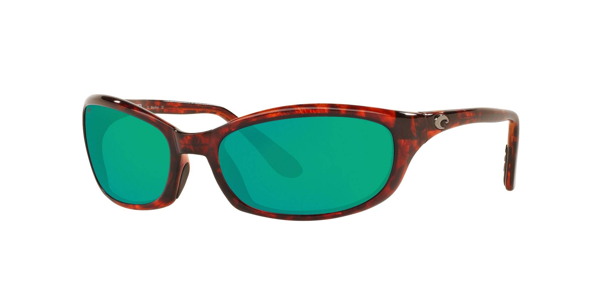 Costa Del Mar Mens Harpoon Oval Sunglasses, Tortoise/Copper Green Mirrored Polarized-580P, 62 mm