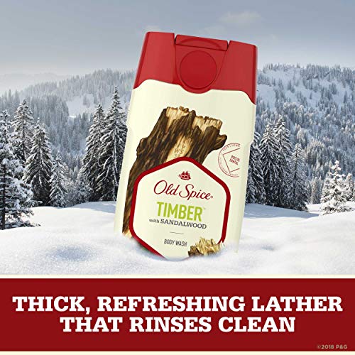 Old Spice Timber Body Wash, Sandalwood, 16 Oz, Packaging May Vary