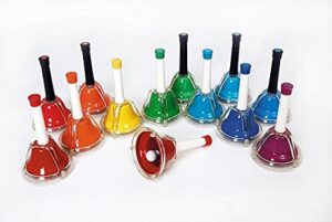 rhythm band complete c-c 13 note chromatic handbell / deskbell set - 1456855