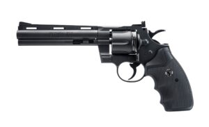 umarex colt 6" python .357 caliber steel bb c02 air pistol, powdered black