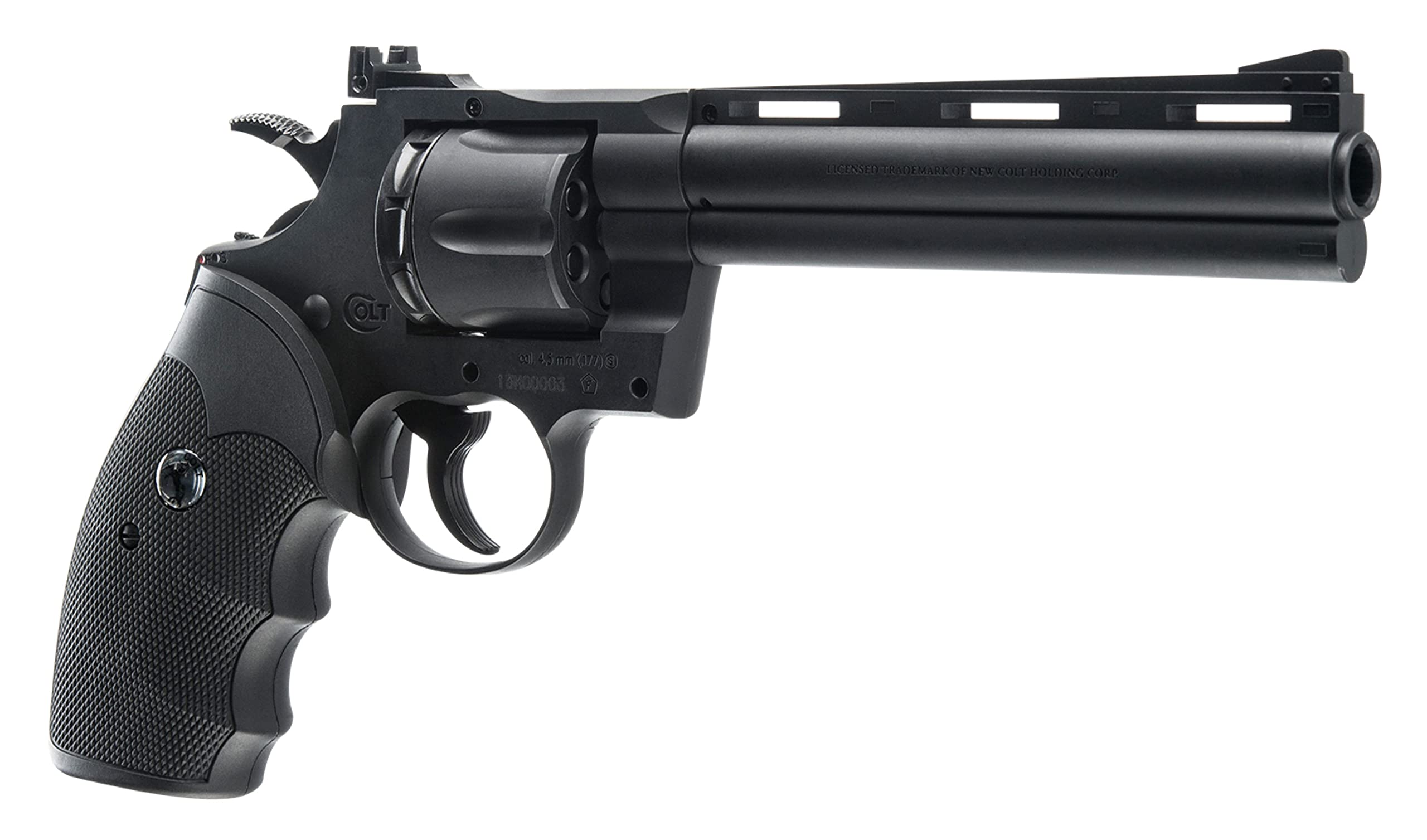 Umarex Colt 6" Python .357 Caliber Steel BB C02 Air Pistol, Powdered Black