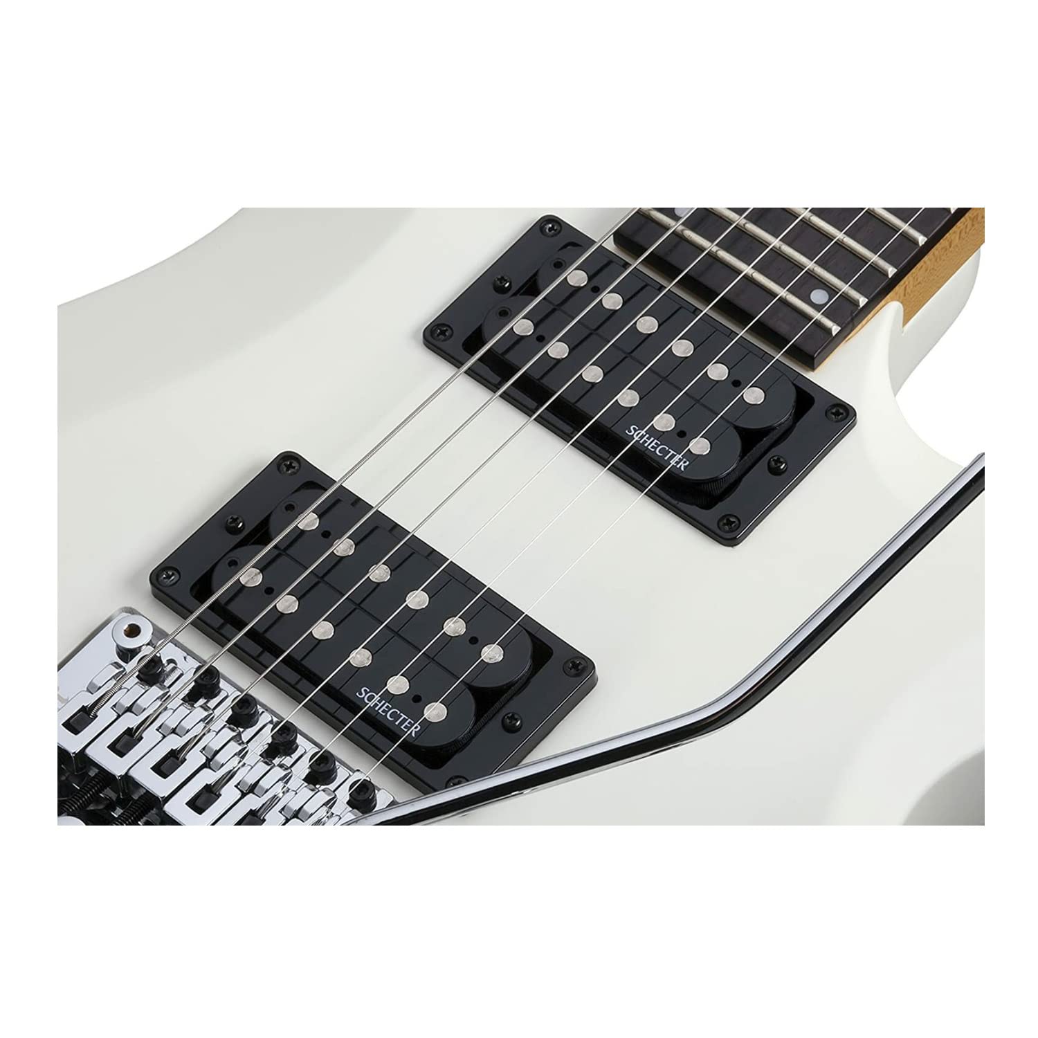 Schecter C-6FR Deluxe 6-String Electric Guitar (Right-Hand, Satin White)