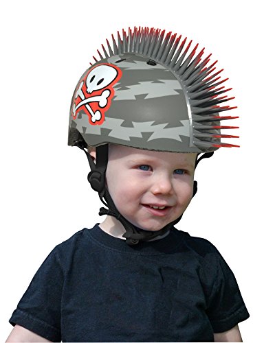 Raskullz Miniz: Lil Pirate Mohawk Helmet, Grey, Ages 18-24 Months