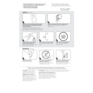 Command Outdoor Light Clips, 16 clips, 20 strips, Water-Resistant Adhesive (17017CLR-AWES), Clear (17017CLR-AW-E)