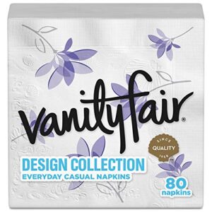 Vanity Fair Design Collection Napkin, 80 count, Printed Napkin