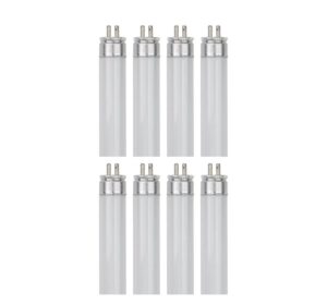 sterl lighting - pack of 8 t5 counter lighting 11.33 inch straight fluorescent tube light bulbs - 8 watts - 110/130 volts - g5 base - 6500 kelvin supra life daylight - 400 lumens