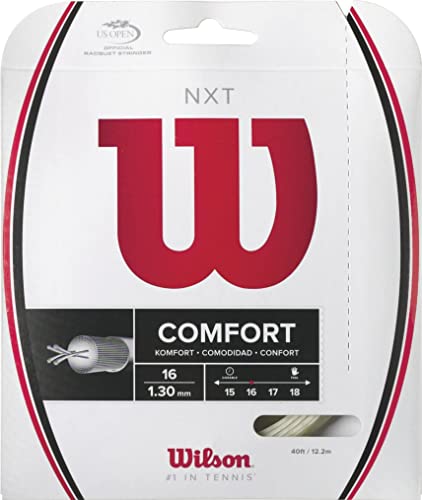 Wilson NXT 16 Tennis String - 200m Reel, White