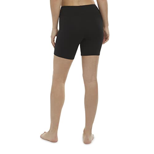 Jockey womens 7" Bike Casual Shorts, Deep Black, X-Large US