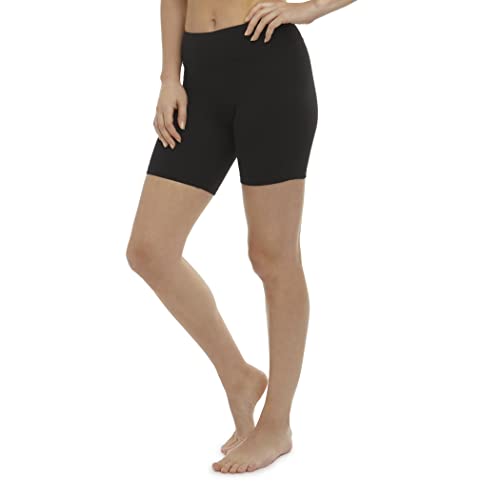 Jockey womens 7" Bike Casual Shorts, Deep Black, X-Large US