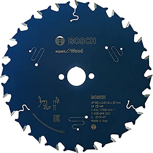 Bosch 2608644022 EXWOH 6.5" x 20mm 24T Circular saw blade Top Precision