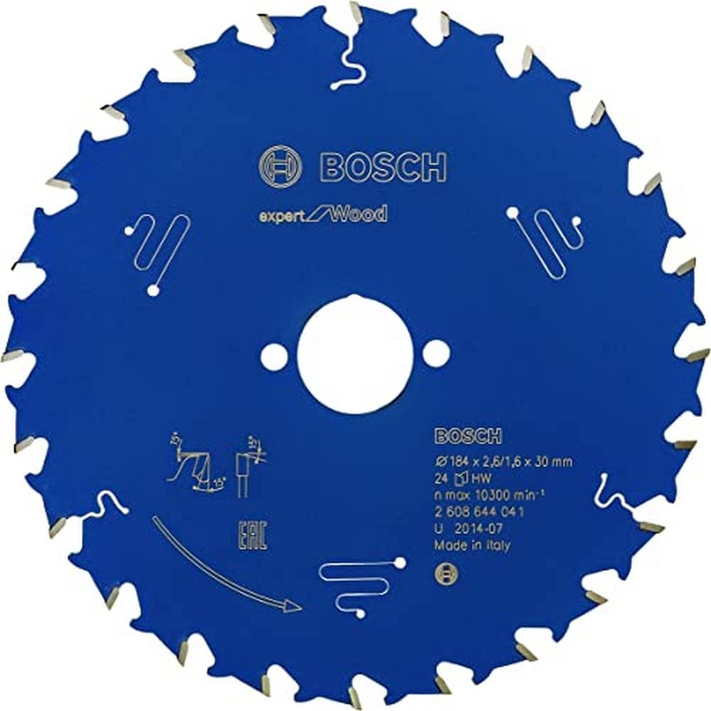 Bosch 2608644041 EXWOH 7.24" x 30mm 24T Circular saw blade Top Precision