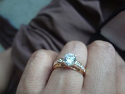 14k Yellow Gold SOLID Wedding Engagement Ring - Size 7