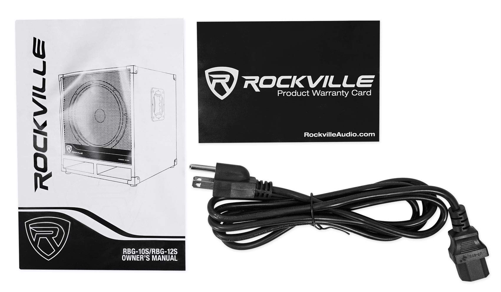 Rockville Bass Gig Active Powered PA Subwoofer DJ/Pro 1200 Watt, 10 inch (RBG10S), Black